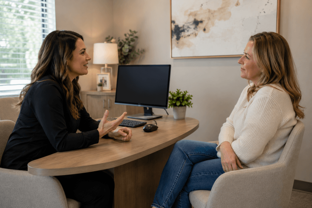 why patients refuse treatment consultation showing patient and team member