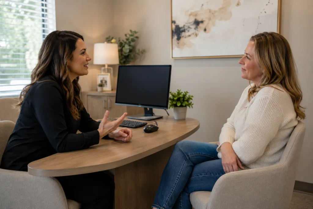why patients refuse treatment consultation showing patient and team member